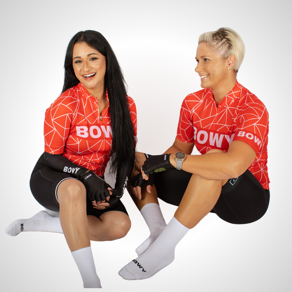 BOWY Active Geo Red Cycling Jersey