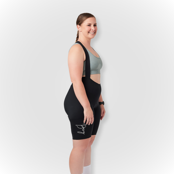 BOWY Active Womens Black Cargo Bib Shorts