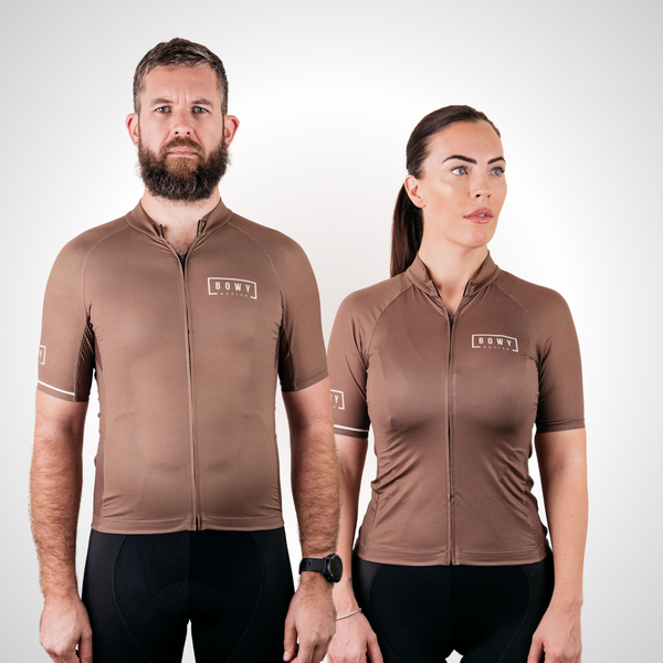 BOWY Active Mocha Brown Cycling Jersey