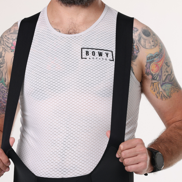 BOWY Active Mens Black Classic Bib Shorts