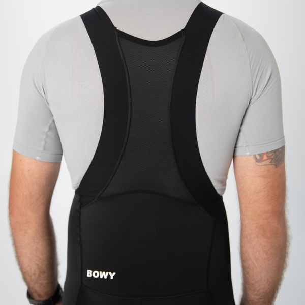 BOWY Active Mens Black Cargo Bib Shorts
