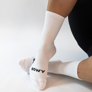 Women's White Cycling Socks
