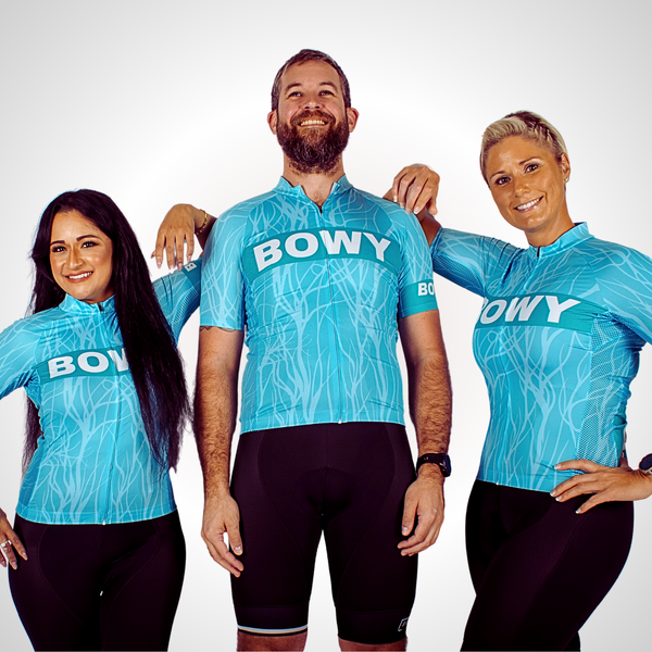 BOWY Active Turquoise Flow Cycling Jersey