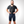 Man in slate grey cargo bib shorts front