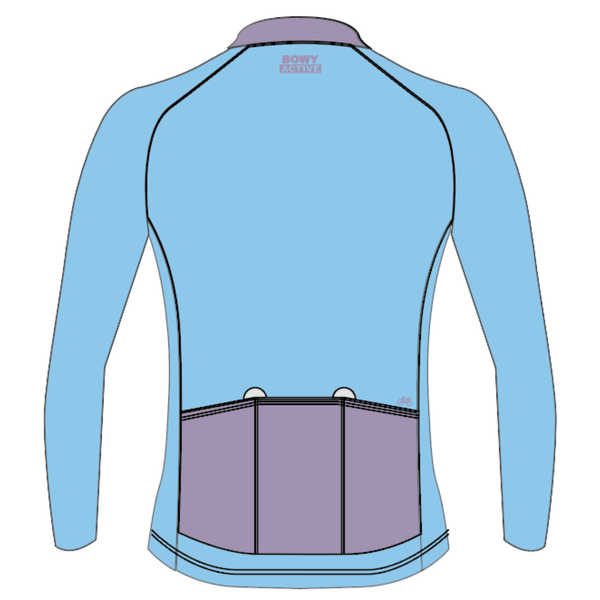 Mens Pastel Blue Winter Jersey - BOWY Active