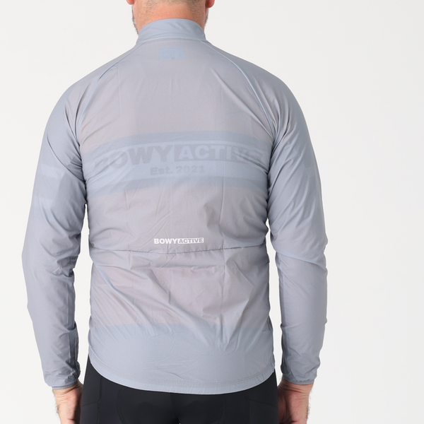 BOWY Active Mens Grey Rain Jacket