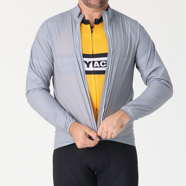 BOWY Active Mens Grey Rain Jacket