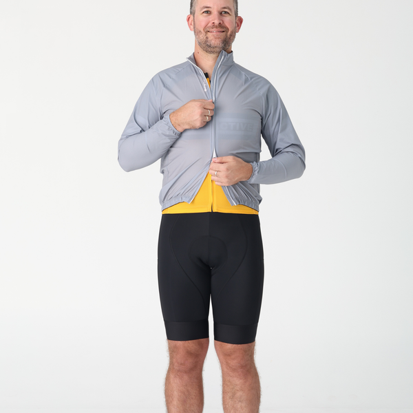 BOWY Active Mens Grey Rain Jacket