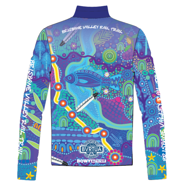 PRE ORDER - Mens Long Sleeve Half Zip Summer Gravel Shirt | BVRTUA