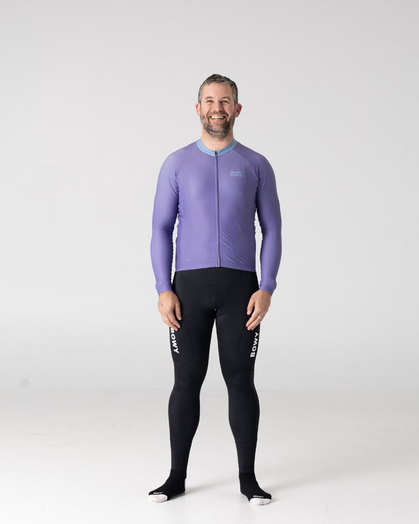 Mens Pastel Purple Winter Jersey - BOWY Active