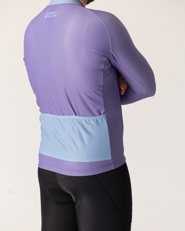 Mens Pastel Purple Winter Jersey - BOWY Active