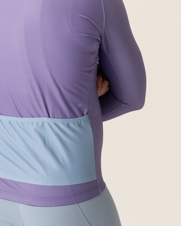 Mens Pastel Purple Winter Jersey - BOWY Active