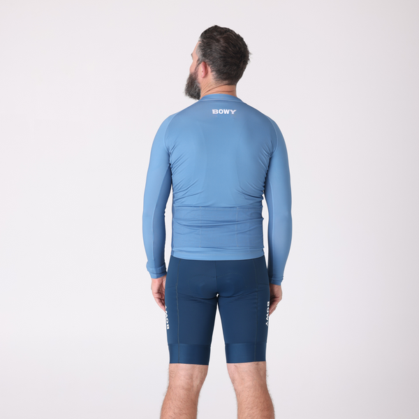 BOWY Active Mens Slate Blue Long Sleeve Jersey