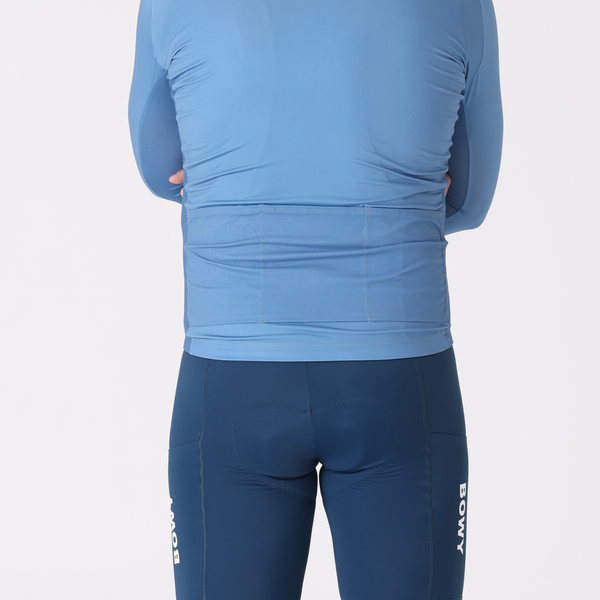 BOWY Active Mens Slate Blue Long Sleeve Jersey