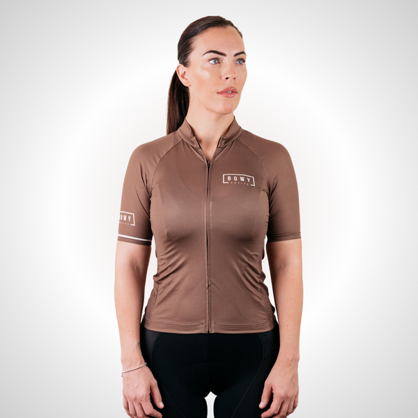 BOWY Active Mocha Brown Cycling Jersey