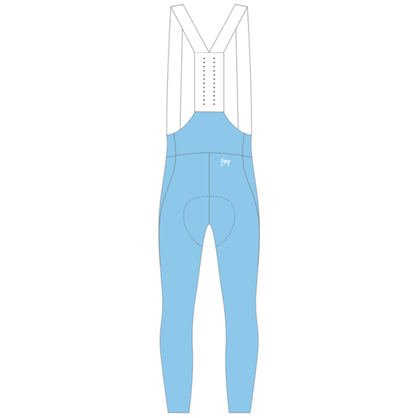 Womens Pastel Blue Cargo Bib Tights – BOWY Active