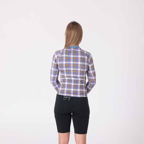 BOWY Active Womens Plaid Long Sleeve Jersey