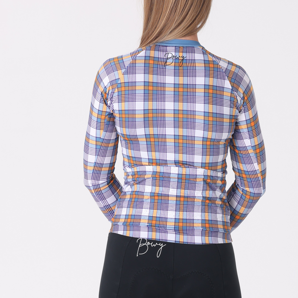 BOWY Active Womens Plaid Long Sleeve Jersey