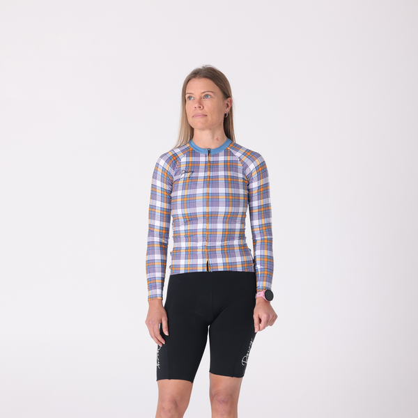 BOWY Active Womens Plaid Long Sleeve Jersey