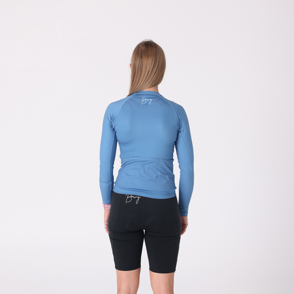 BOWY Active Womens Slate Blue Long Sleeve Jersey