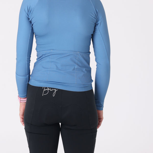 BOWY Active Womens Slate Blue Long Sleeve Jersey