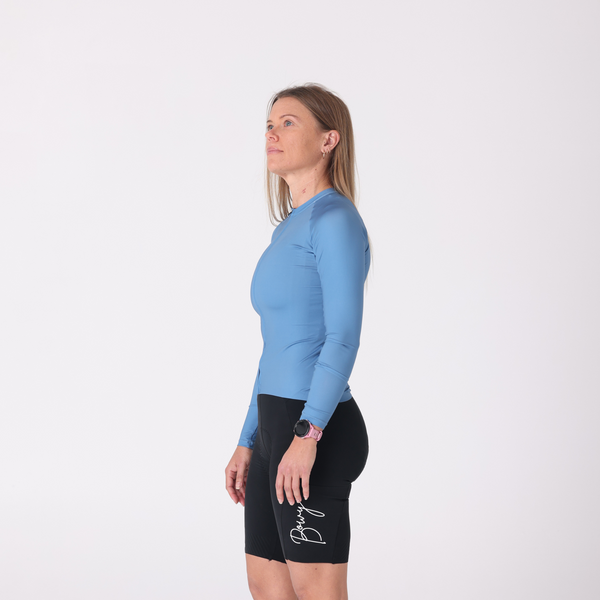 BOWY Active Womens Slate Blue Long Sleeve Jersey