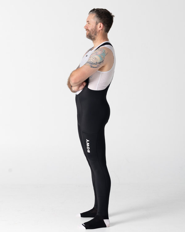Mens Black Cargo Bib Tights โ BOWY Active