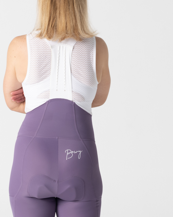 Womens Pastel Purple Cargo Bib Tights – BOWY Active