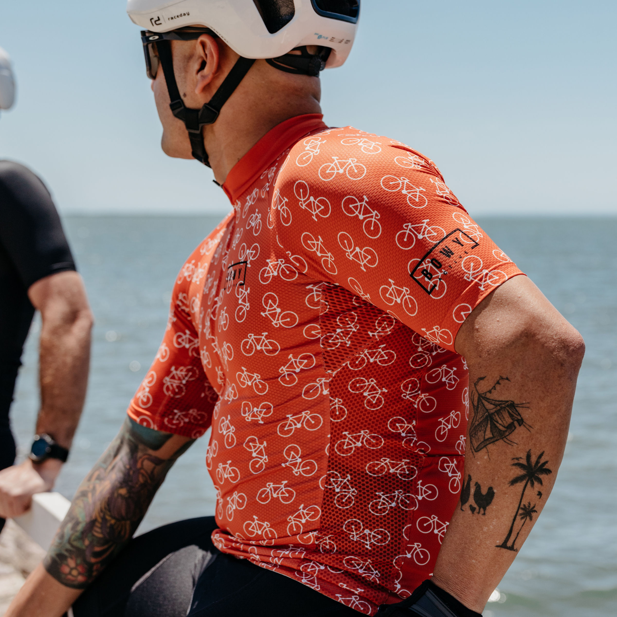 Orange online cycle helmet