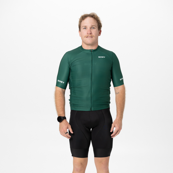 BOWY Active Mens Emerald Cycling Jersey