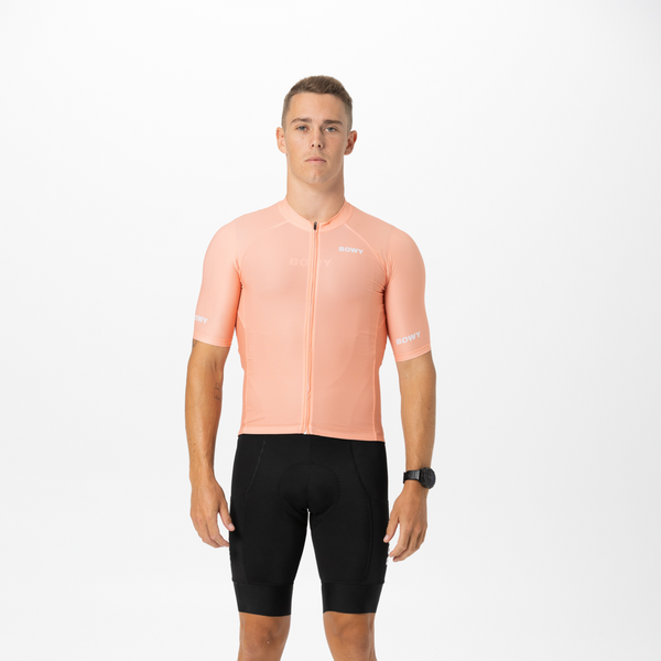 BOWY Active Mens Coral Cycling Jersey