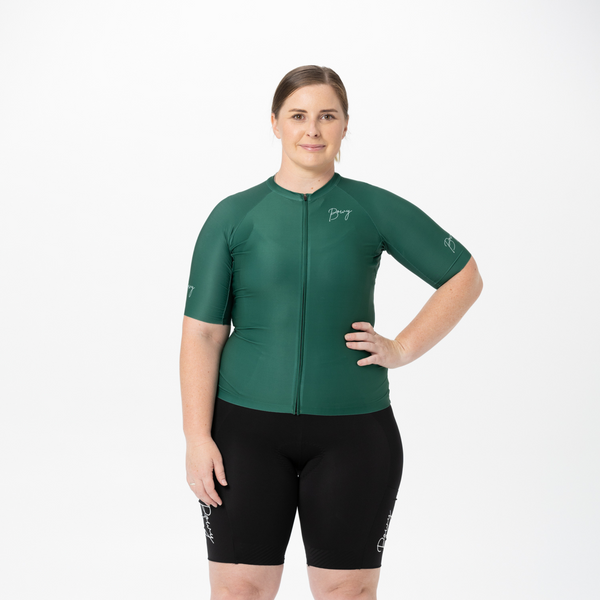 BOWY Active Womens Emerald Cycling Jersey