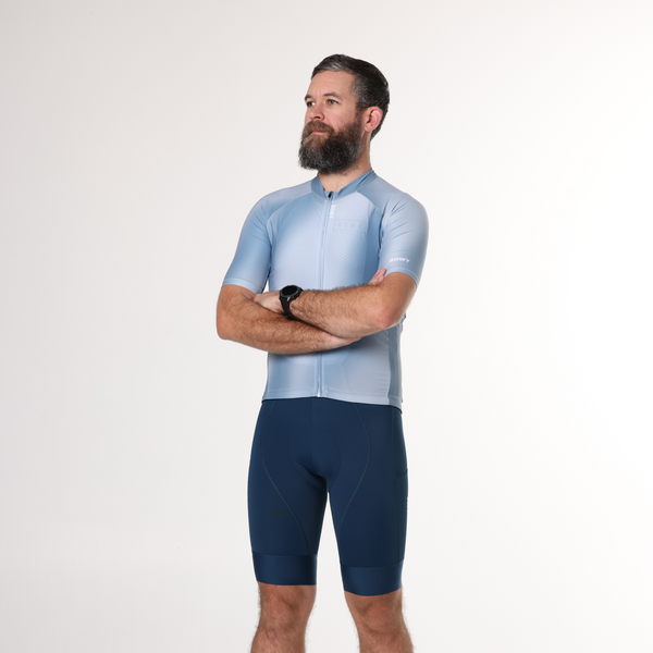 BOWY Active Mens Sky Blue Cycling Jersey