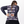 Womens Purple Argyle Long Sleeve Cycling Jersey