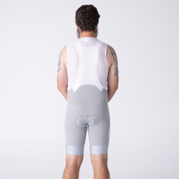 BOWY Active Mens Grey Cargo Bib Shorts