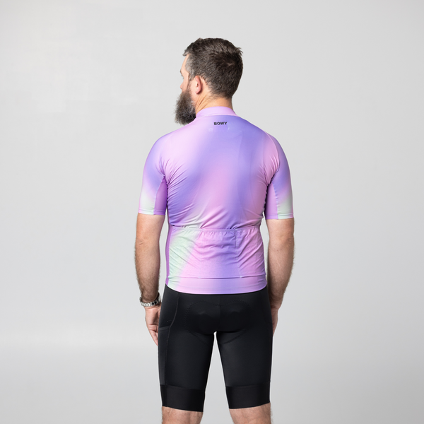 BOWY Active Mens Hazy Purple Cycling Jersey