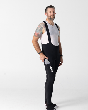 Mens Black Cargo Bib Tights – BOWY Active