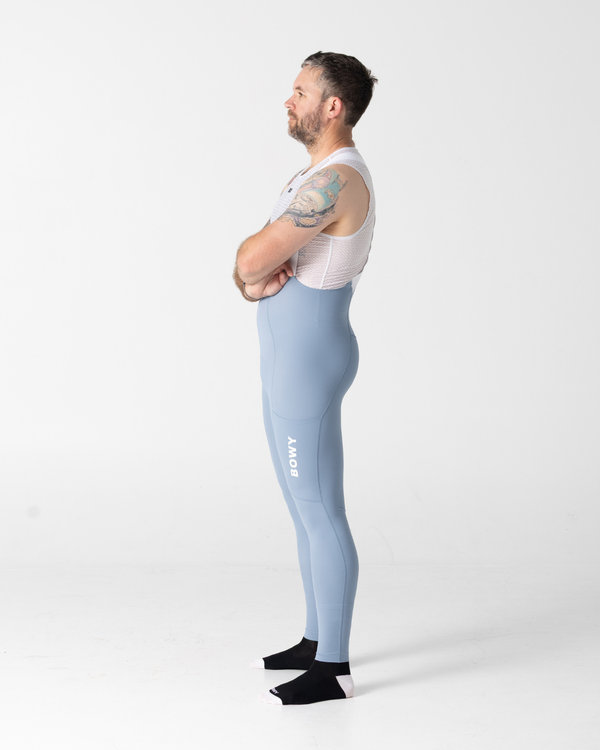 Mens Pastel Blue Cargo Bib Tights – BOWY Active