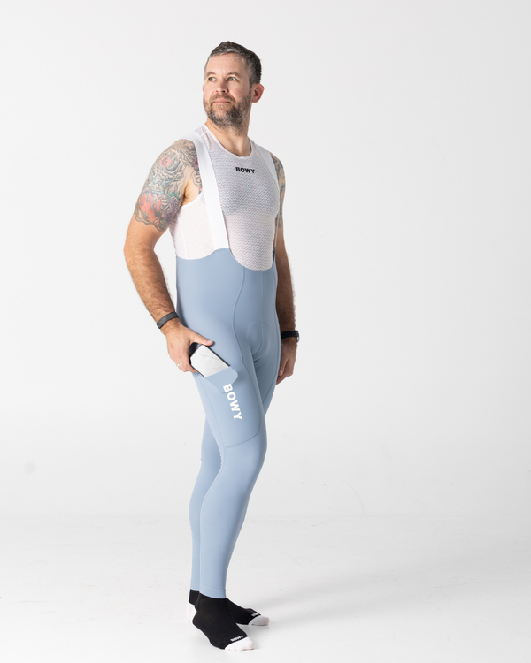 Mens Pastel Blue Cargo Bib Tights – BOWY Active