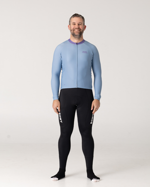 Mens Pastel Blue Winter Jersey - BOWY Active