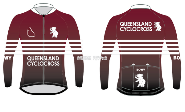 QLD Cyclocross Mens and Womens Jersey Long Sleeve