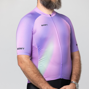 BOWY Active Mens Hazy Purple Cycling Jersey