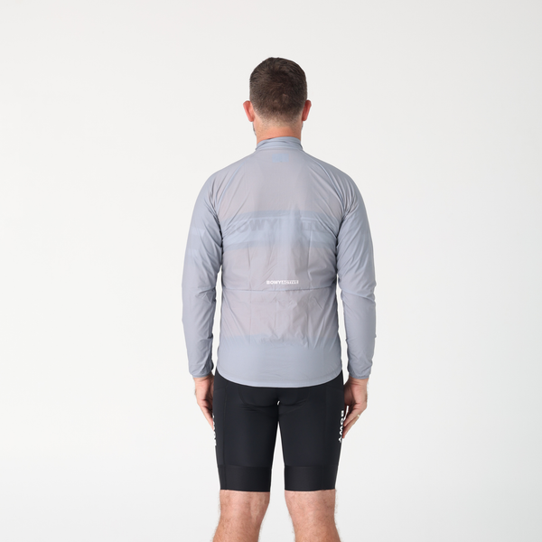 BOWY Active Mens Grey Rain Jacket