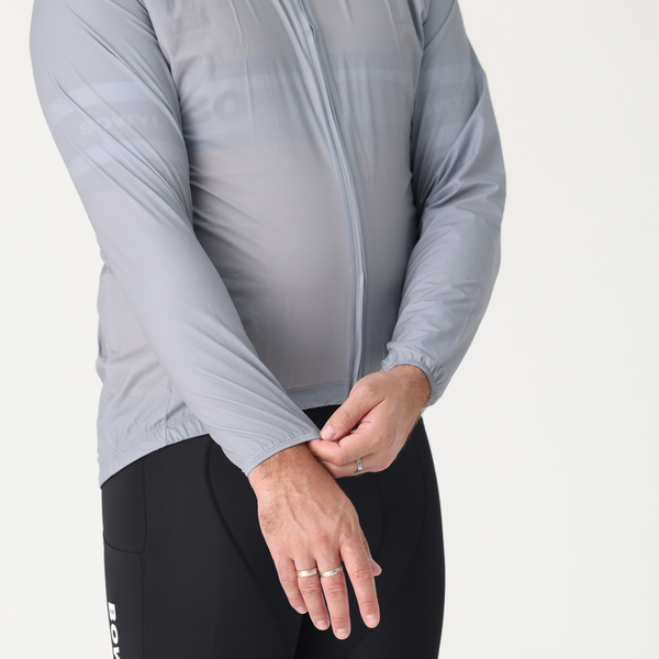 BOWY Active Mens Grey Rain Jacket