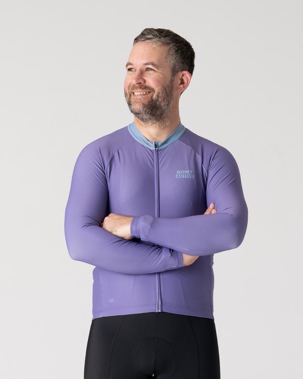 Mens Pastel Purple Winter Jersey - BOWY Active