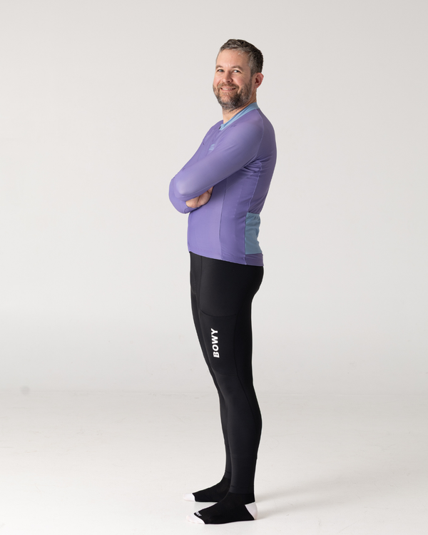 Mens Pastel Purple Winter Jersey - BOWY Active