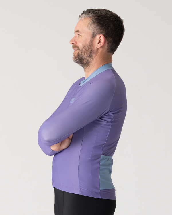 Mens Pastel Purple Winter Jersey - BOWY Active