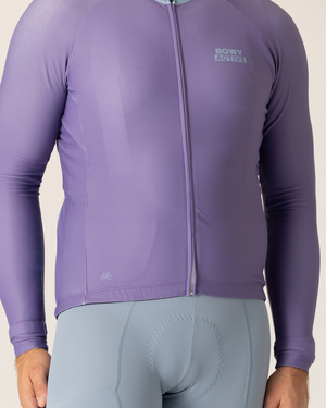 Mens Pastel Purple Winter Jersey - BOWY Active