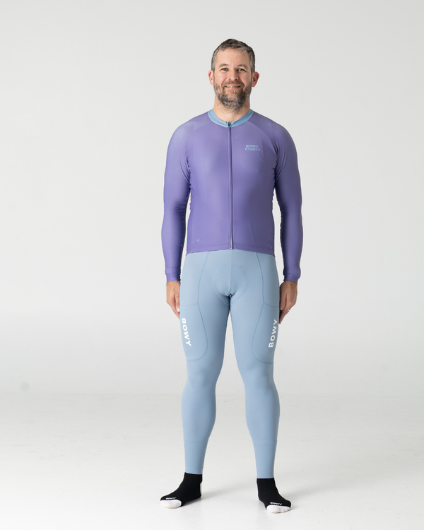 Mens Pastel Purple Winter Jersey - BOWY Active