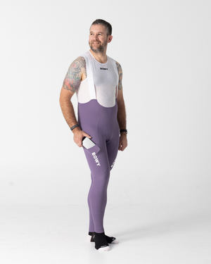 Mens Pastel Purple Cargo Bib Tights – BOWY Active
